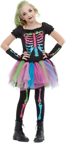 Vista 3 de EraSpooky Disfraz Funky Punky Bones para niñas