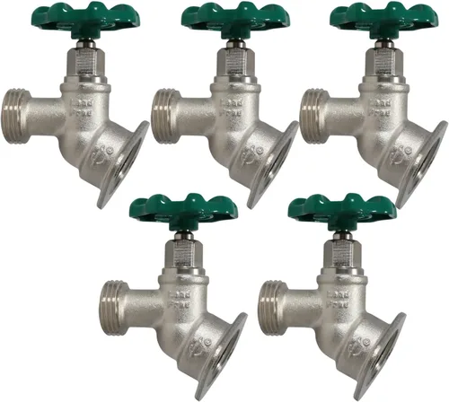 Vista 12 de XFITTING 1/2" hembra NPT x 3/4 GHT Sillcocks, GHT (manguera de jardín roscada) - latón 26-2-3 (1)