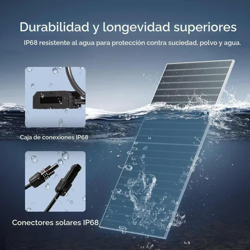 Vista 7 de Renogy - Panel solar bifacial (4 unidades, 590 W, tipo N 16BB, 25% de alta eficiencia)