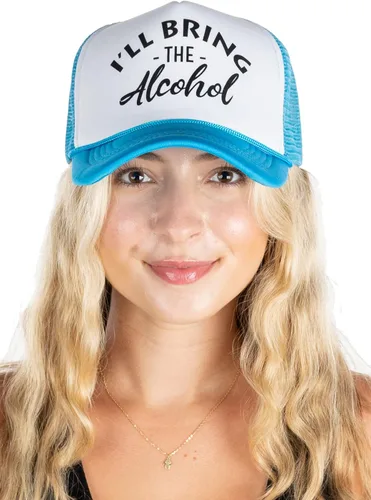 Vista 5 de Funky Junque Gorra de béisbol de malla para mujer, para despedida de soltera