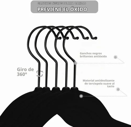 Vista 4 de MIZGI Perchas de terciopelo para bebé, paquete de 50 unidades, 11.8