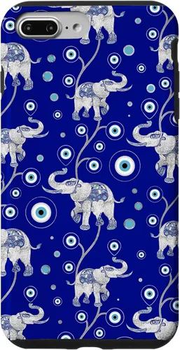 Vista 12 de Funda con dije de elefante de mala suerte para iPhone 17