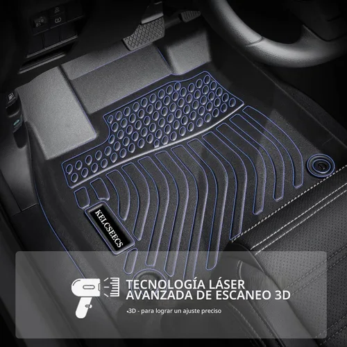Vista 3 de KELCSEECS® Tapetes personalizados para piso y maletero, protección contra todo tipo de clima, hechos de elastómero termoplástico, juego completo