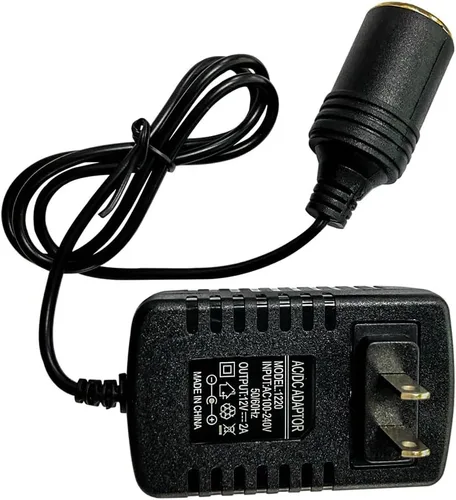Vista 7 de Convertidor de CA a CC de 100-240V, 12V, 2A, 24W, adaptador de corriente portátil, enchufe de encendedor de cigarrillos para automóvil