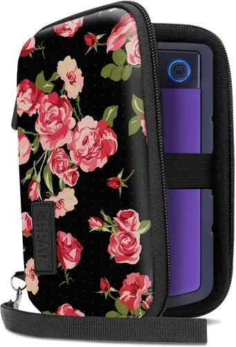 Vista 12 de USA GEAR Funda para disco duro – Funda para disco duro externo compatible con Western Digital Elements, disco duro portátil Seagate, Toshiba Canvio