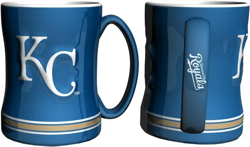 Vista 3 de MLB - Taza unisex de 14 oz con relieve esculpido Color del