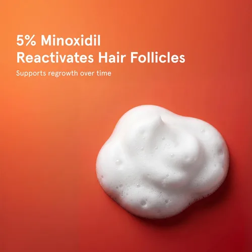 Vista 4 de Keeps Extra Strength Minoxidil para hombres - 5% espuma de minoxidil para pérdida y crecimiento del cabello para zonas delgadas y calvas - productos