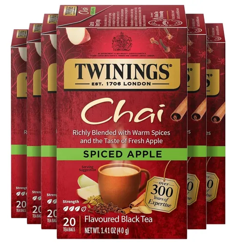 Vista 113 de Twinings Bolsas de té negro Blackcurrant Breeze envueltas individualmente, 20 unidades (paquete de 1), dulce, sabor picante, con cafeína, disfruta
