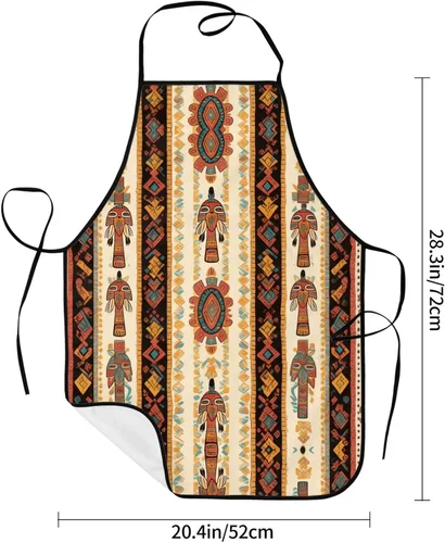 Vista 6 de Curtain decorations Chef Apron for Men and Women - Waterproof Kitchen Chef Apron with Pockets, Perfect for Cooking, Salon & More