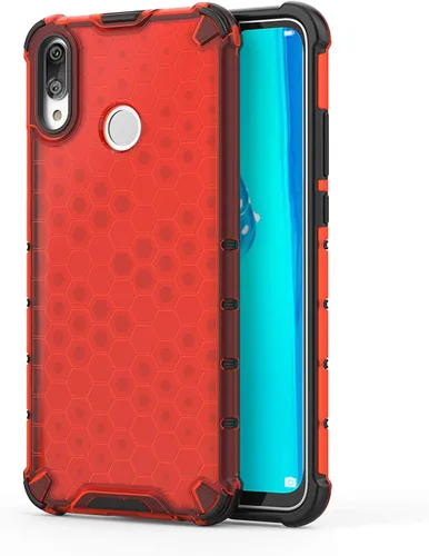 Vista 196 de Pzwoxukhov Funda compatible con Huawei Nova 3i, compatible con Huawei P Smart+ 2018 Honeycomb Anti-Drop Shock-Absorbing Case Negro