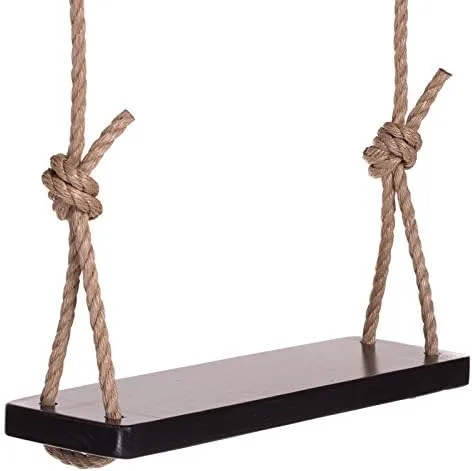 Vista 3 de Porchgate Amish Made - Columpio de madera resistente para adultos y niños en color verde cactus, cuerdas incluidas, capacidad de peso de 500 libras