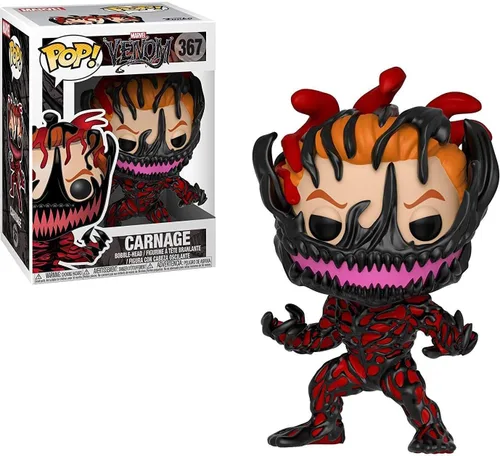 Vista 2 de POP Marvel: Venom - Carnage Cletus Kasady Funko Pop! Figura de vinilo (paquete con funda protectora compatible con Pop Box), multicolor, 3.75