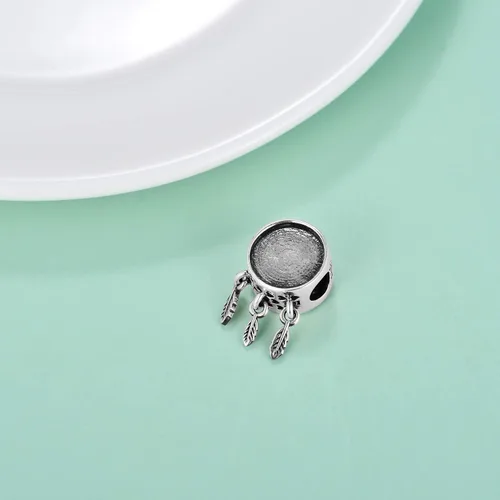 Vista 6 de LONAGO Abalorio de foto personalizado para pulsera de plata de ley personalizable, regalo para mujeres