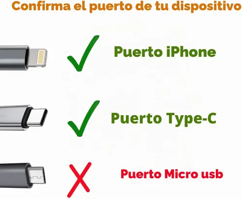 Vista 5 de Mini ventilador de teléfono celular 2 en 1 para teléfonos celulares iPhone y Android con puerto tipo C/USB C (paquete de 4) - Pequeño ventilador
