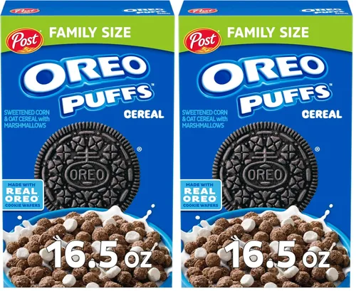 Vista 15 de Post Oreo - Taza de cereales Puff de chocolate, taza de 1 oz (paquete de 12) Taza de cereales individual, desayuno sobre la marcha