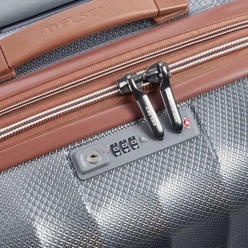 Vista 8 de DELSEY PARIS Carrousel Hardside - Equipaje expandible con ruedas giratorias, platino, juego de 2 piezas (2128)