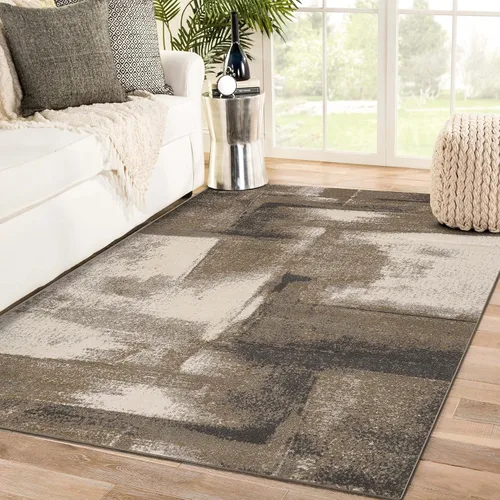 Vista 11 de Luxe Weavers - Alfombra abstracta, Lagos Collection 7558, color azul claro