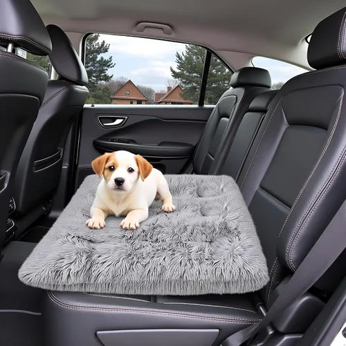 Vista 4 de Cama ultrasuave y esponjosa para perros de tamaño pequeño y mediano, cama cálida para perros calmante, con almohadilla lavable, almohadilla de felpa