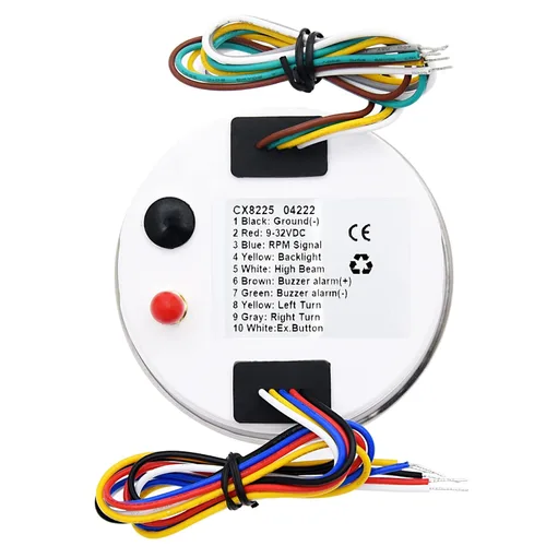 Vista 6 de KAOLALI Velocímetro GPS de 3.346 in 0-160MPH con tacómetro calibre 0-8000RPM para coche, barco, motocicleta, camión, medidor de velocidad