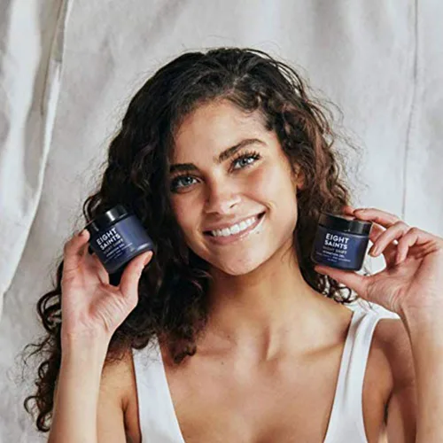 Vista 4 de Eight Saints Night Shift - Gel hidratante facial antienvejecimiento, natural y orgánico antiarrugas, gel de noche para reducir líneas finas