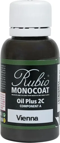 Vista 63 de Rubio Monocoat Muestra de Tinte y Acabado para Madera - Niebla 5% Aceite Plus Parte A Aceite de linaza para madera de secado rápido y ecológico