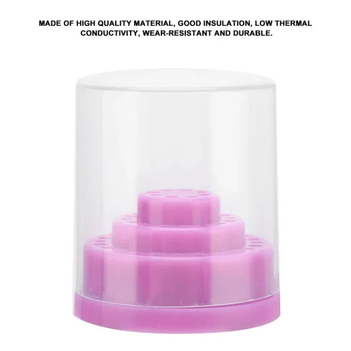 Vista 7 de Estuche organizador de 48 ranuras para brocas de uñas, soporte organizador de herramientas de manicura, soporte de exhibición para impresora