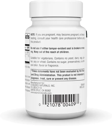 Vista 4 de Source Naturals Vitamina B-2 Riboflavina 100 mg Apoya la Producción de Energía - 100 Tabletas