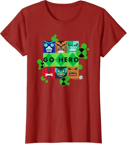 Vista 62 de Ben 10 Go Hero - Camiseta, Azul / Patchwork, S