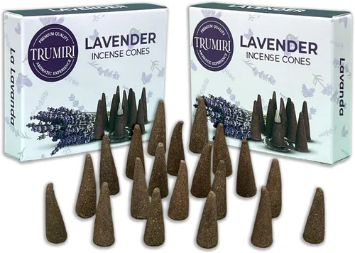 Vista 23 de TRUMIRI Incienso ámbar – Paquete de 20 conos (2 x 10) – Incienso de cono perfumado