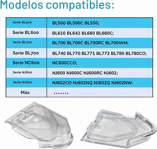 Vista 6 de Tapa de boquilla de repuesto para tapa de licuadora Ninja, cubierta de boquilla de repuesto para jarra cuadrada de 72 onzas, adecuada