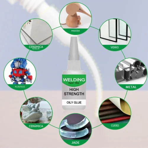 Vista 7 de Super pegamento universal, resistente al agua, potente pegamento aceitoso, pegamentos de cerámica multifuncionales para metal, madera, cerámica