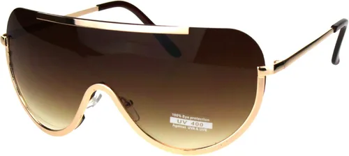 Vista 2 de Futuristic - Gafas de sol de metal con borde degradado