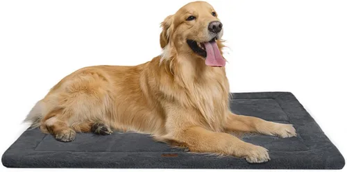 Vista 23 de Made4Pets Cojín Cama para Jaula de Perros Medianos y Grandes, Lavable y Reversible, Tapete Antideslizante para Perrera para un Sueño Acogedor, Cama