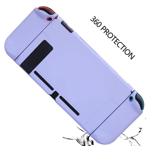 Vista 7 de Dockable Case for Nintendo Switch - COMCOOL 3 in 1 Protective Cover Case for Nintendo Switch and Joy-Con Controller with Screen Protector and Thumb