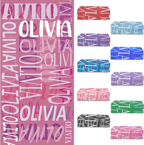 Vista 22 de Toallas de playa personalizadas con nombre para niños y adultos, toallas de viaje personalizadas de microfibra para baño y piscina