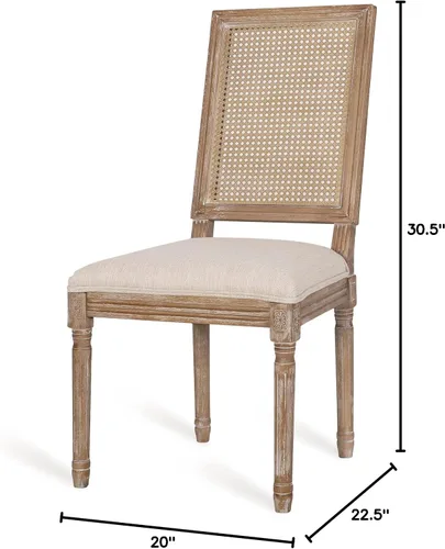 Vista 13 de Christopher Knight Home Regina Silla de comedor, madera, beige + natural