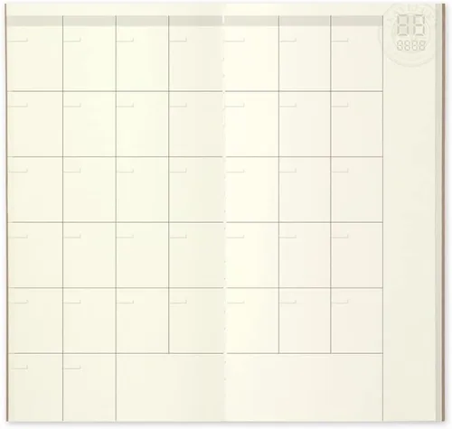 Vista 3 de 1 x Cuaderno para Viajeros Midori (Recarga 017) Diario Mensual
