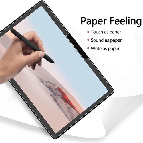 Vista 2 de Megoo WriteGlass - Protector de pantalla de vidrio mate para Microsoft Surface Go 4/3/2/1 de 10.5 pulgadas, paquete de 2, antirreflejos, sensación