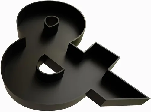Vista 15 de Bandejas de servir de plástico duro reutilizables y rellenables con letras y números para decoración de fiesta (S, Negro)