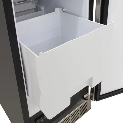 Vista 9 de BRAMA Máquina para hacer hielo de 50/lbs. Ice Daily Undercounter Construcción de acero inoxidable integrada o independiente con puerta reversible