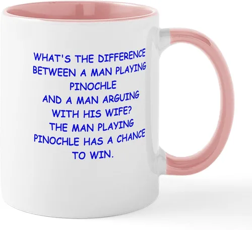 Vista 29 de CafePress Euchre Champ Mugs Taza de café de cerámica de 11 oz (11.0 fl oz)