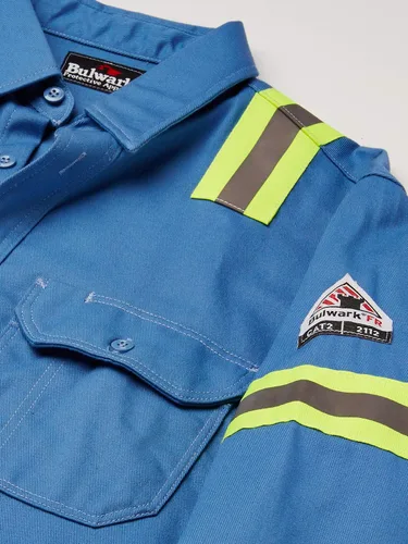 Vista 3 de Bulwark EXCEL FR ComforTouch - Camisa uniforme de visibilidad mejorada para hombre