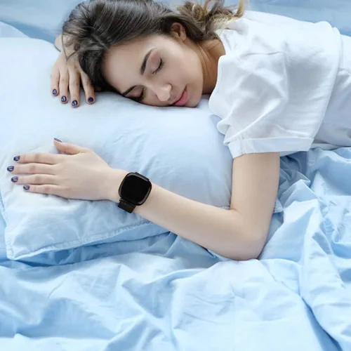 Vista 5 de Bandas de metal compatibles con Fitbit Versa 3/Versa 4/Fitbit Sense/Sense 2 para mujeres y hombres, correa de malla de acero inoxidable transpirable