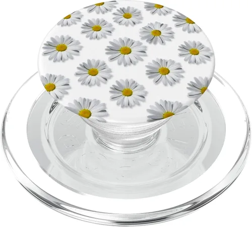 Vista 8 de Margaritas artificiales margaritas margaritas decoraciones blancas PopSockets intercambiables PopGrip