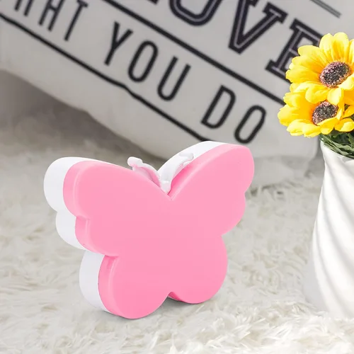 Vista 2 de 2 luces LED de mariposa para niños, lámpara de luz nocturna enchufable a la pared con sensor inteligente del atardecer al amanecer, idea