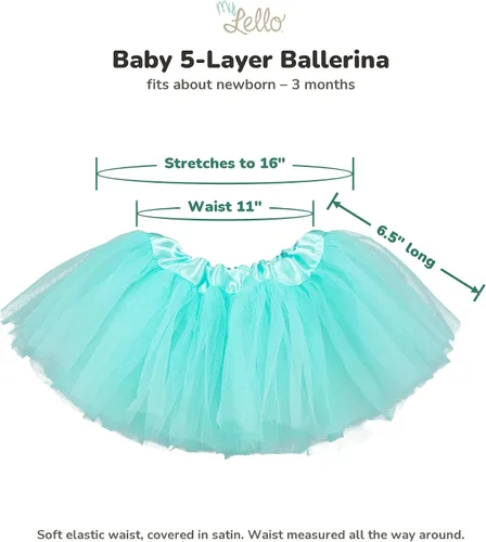 Vista 5 de Baby 5-Layer Ballerina Tulle Tutu (0-3 mo.)