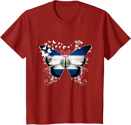 Vista 70 de Camiseta Salvadoreña Bandera El Salvador, Negro
