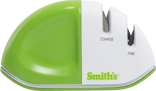 Vista 7 de Smith's 51003 Diamond Edge Grip™ MAX Afilador de 2 etapas - Blanco - Compacto - Base antideslizante - Agarre V patentado - Afilar cuchillos