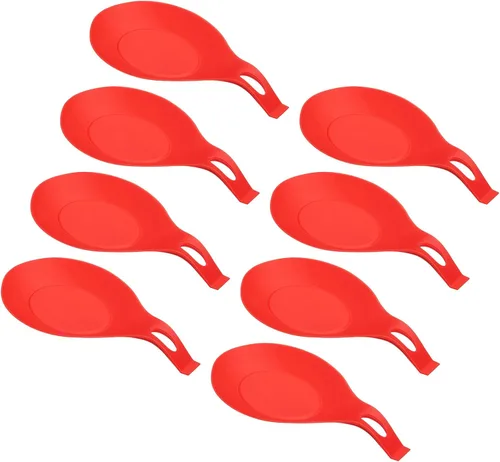 Vista 12 de uxcell Soporte de cuchara de silicona, 7.68 x 3.74 pulgadas, resistente al calor, soporte para utensilios de cocina, espátula, soporte para cucharón