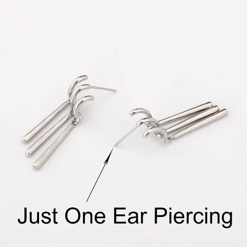 Vista 2 de Aretes de anime Zoro de una pieza para mujeres y hombres, cosplay de Zoro, solo una oreja, aretes de figura para amantes del anime